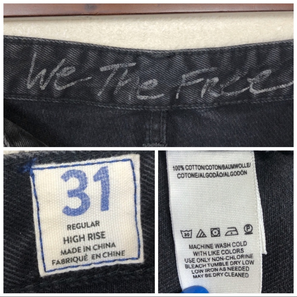 ✖️SOLD✖️•FREE PEOPLE• Vintage Crop High Rise Jeans - Picture 7 of 8
